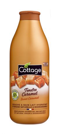 Cottage Moisturizing Shower Gel & Bath Milk Sweet Caramel