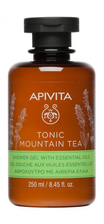 Apivita Tonic Mountain Tea Shower Gel with Essential Oils