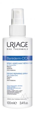 Uriage Bariederm Drying Repairing Cica-Spray with Copper-Zinc