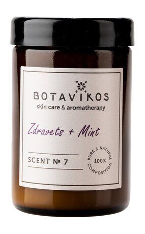 Botavikos Natural Massage Aroma Candle Scent № 7 Zdravets-Mint