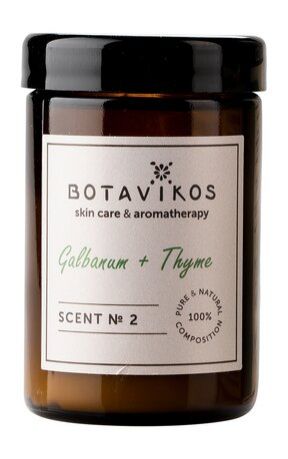 Botavikos Natural Massage Aroma Candle Scent № 2 Galbanum-Thyme