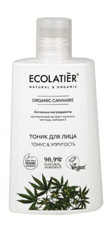 Ecolatier Organic Cannabis Тоник для лица Тонус & упругость