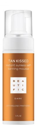 Beautific Tan Kissed Instant Sunless Self Tanning Mousse Dark