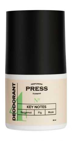 Press Gurwitz Deodorant №4 Bergamot, Fig, Musk