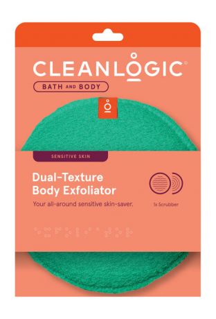 Cleanlogic Bath and Body Dual-Texture Body Exfoliator Sensitive Skin