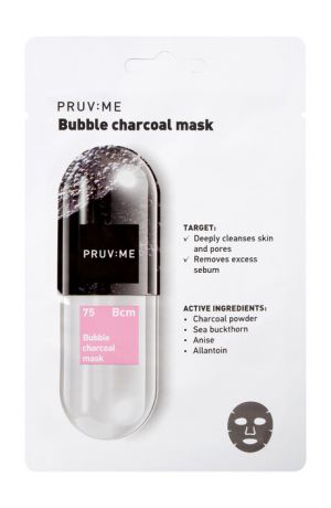 Pruv:Me Bubble Charcoal Mask