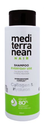 Mediterranean Hair Shampoo Everyday Use Collagen & Hyaluron