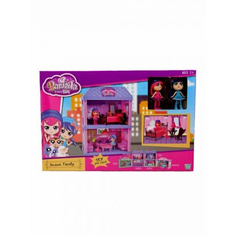Игровой набор Barmila Домик для мини-куклы, с 2 куклами