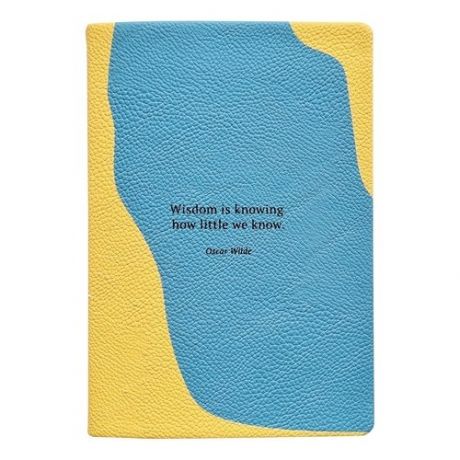 Ежедневник полудатированный Infolio, коллекция Stains, 14 х 20 см, 320 страниц, интегральный переплет, голубой