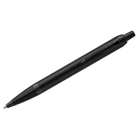 Ручка шариковая Parker IM Achromatic Black, черная, синие чернила, 1,0 мм