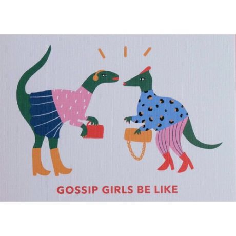 Открытка "Gossip girls", 10 х 15 см