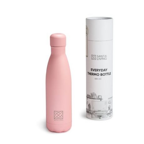 Термобутылка для воды «Everyday», 500 мл, светло-розовая