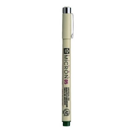 Ручка капиллярная Sakura Pigma Micron 0.45 мм, цвет чернил: хаки