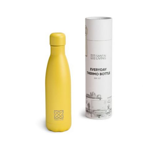 Термобутылка для воды Santai Living "Everyday", 500 мл, желтая