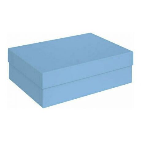 Подарочная коробка, голубая, 21 х 15 х 7 см