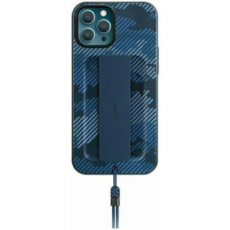 Чехол Uniq для Iphone 12 Pro Max Heldro +Band DE Anti-microbial, Marine camo