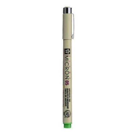 Ручка капиллярная Sakura Pigma Micron 0.45 мм, цвет чернил: салатовый