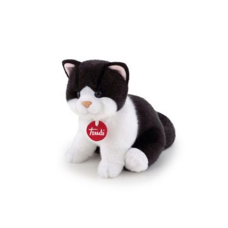 Мягкая игрушка Котёнок Брэд, черно-белый, 16 х 19 х 22 см