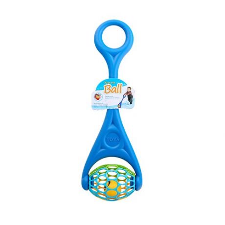 Игрушка развивающая Baby Toy Каталка с шаром, синяя