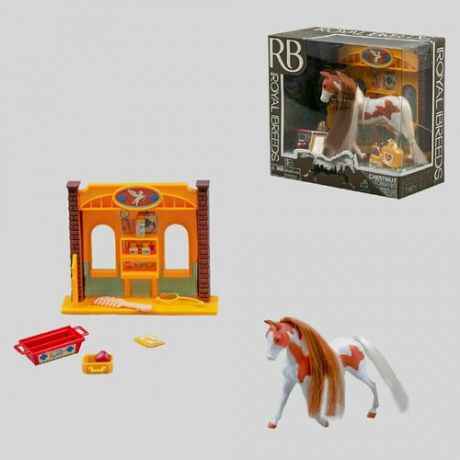 Игровой набор Lanard Royal Breeds с лошадкой Chestnut Tobiano, 9,5 см
