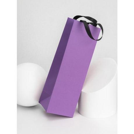 Пакет подарочный под бутылку Symbol, фиолетовый