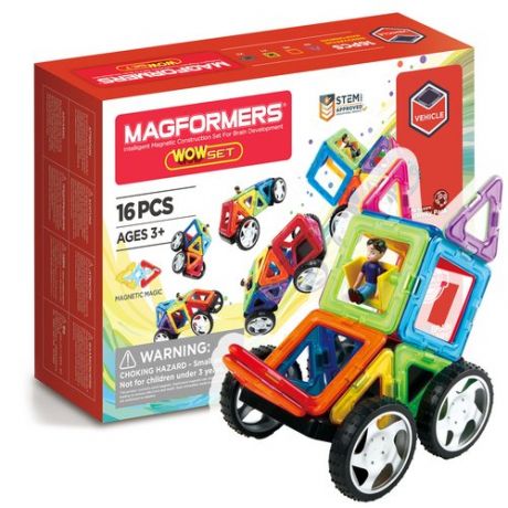 Магнитный конструктор Magformers 707004 Wow set, 16 деталей