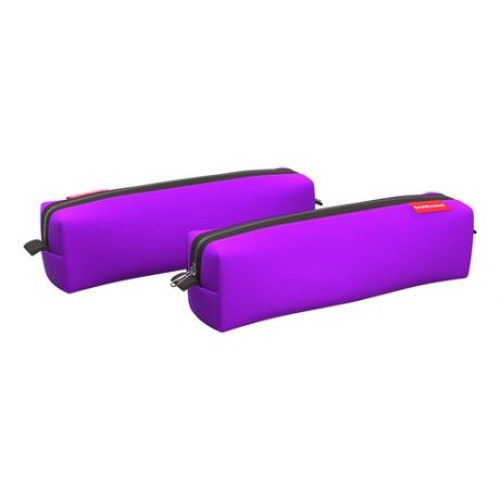 Пенал квадро mini ErichKrause Neon Violet, 210 х 50 х 50 мм