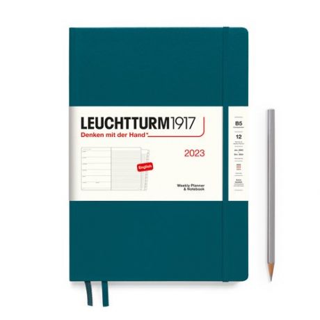 Еженедельник-блокнот датированный Leuchtturm1917 Composition, 72 листа, В5, зеленый