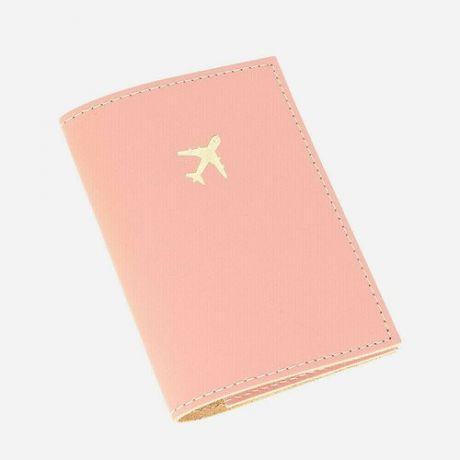 Обложка на паспорт Kokosina Самолет, розовый