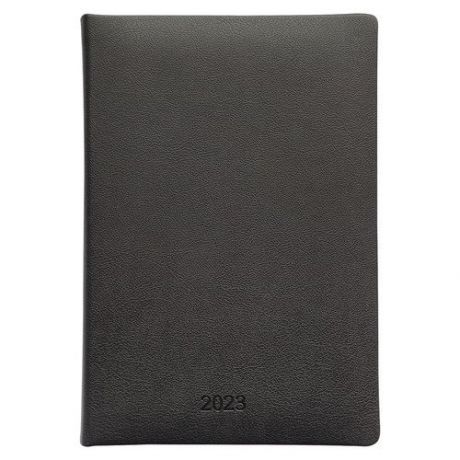 Ежедневник датированный 2023 Infolio Vienna, черный, 140х200 мм, 352 стр, твердый переплет с поролоном