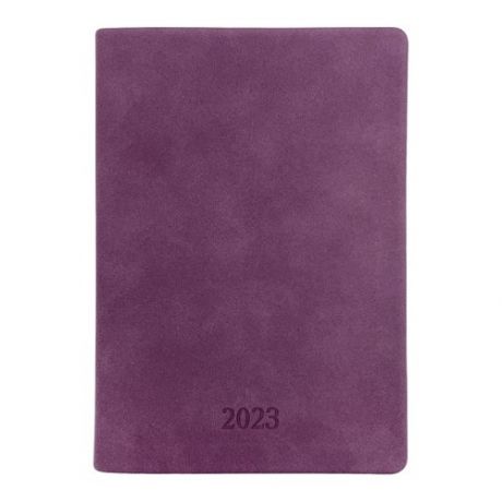 Ежедневник датированный 2023 Infolio Soft, фиолетовый, 140х200 мм, 352 стр, интегральный переплет