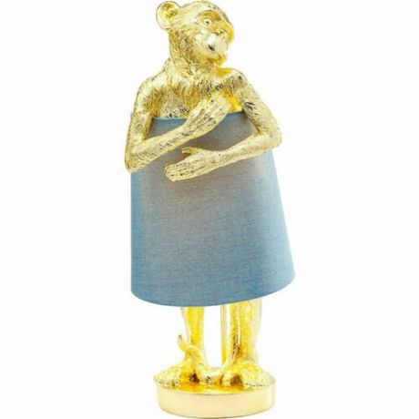 Лампа настольная Обезьяна, 23 х 56 х 23 см, золотая/синяя