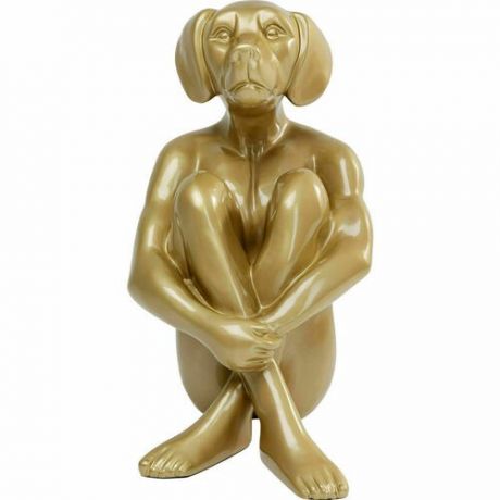 Статуэтка Собака-Гангстер, 45 х 80 х 66 см, золотая