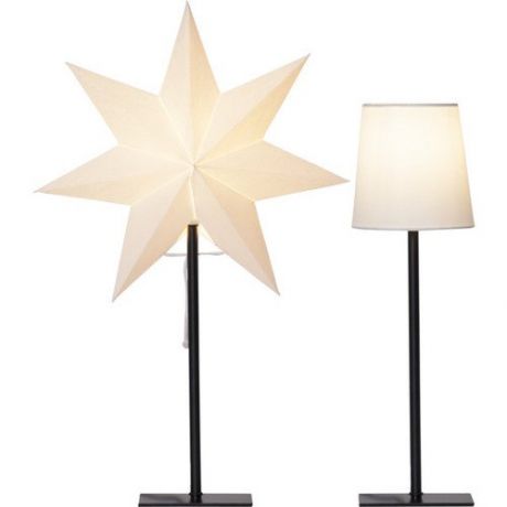 Декоративный светильник Звезда со сменным плафоном, белый, 35х55 см