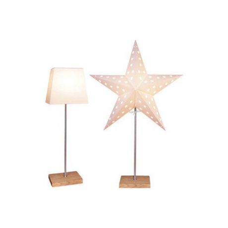 Декоративный светильник Звезда со сменным плафоном, белый, 43х65 см