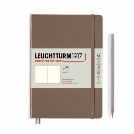 Блокнот Leuchtturm Rising Colours, 61 лист, без линовки, коричневый теплый, А5