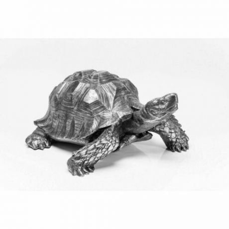Статуэтка Черепаха, 95 х 43 х 77 см, серебряная
