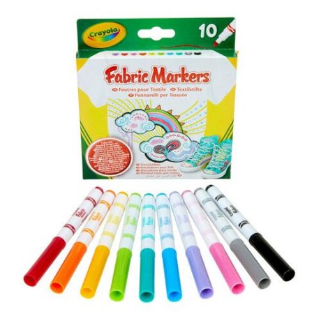 Набор фломастеров для росписи ткани Crayola, 10 штук