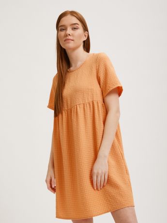 Оранжевое короткое платье Sevenext