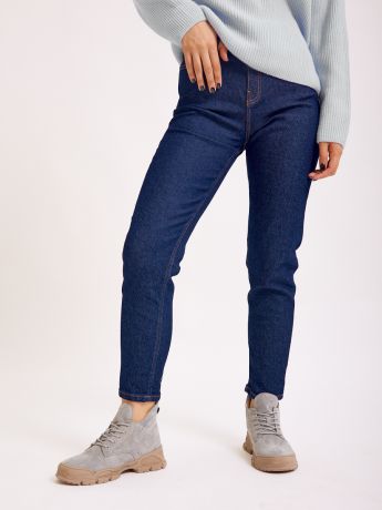 Тёмно-синие зауженные джинсы Sevenext