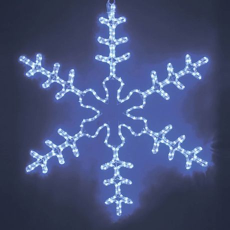 Украшение светодиодное фигура Neon-Night Большая Снежинка свечение синее 95 см уличное (501-332)