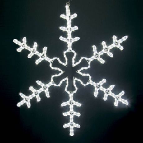 Украшение светодиодное фигура Neon-Night Большая Снежинка свечение белое 95 см уличное (501-333)