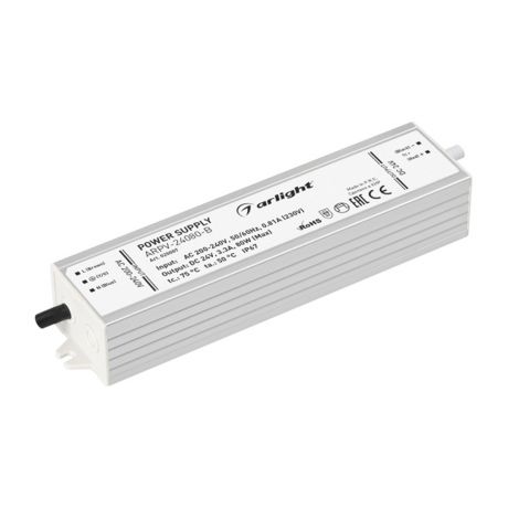 Блок питания для светодиодного светильника Arlight металлический 80 Вт IP67 200-240/24 В (020007)