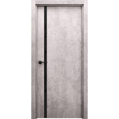 Дверь межкомнатная Соло 800х2000 мм финишпленка бетон декоративная вставка