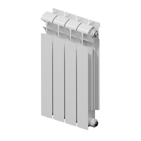 Радиатор биметаллический Rifar EcoBuild 500 мм 4 секции 1 дюйм боковое подключение белый