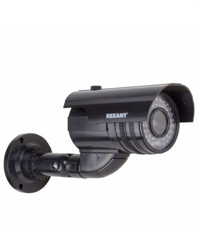 Муляж видеокамеры цилиндрический Rexant уличная установка черный