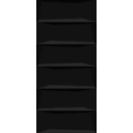 Плитка облицовочная Cersanit Evolution рельеф кирпичи черная 440x200x8,5 мм (12 шт.=1,056 кв.м)