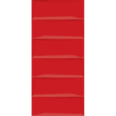 Плитка облицовочная Cersanit Evolution рельеф кирпичи красная 440x200x8,5 мм (12 шт.=1,056 кв.м)