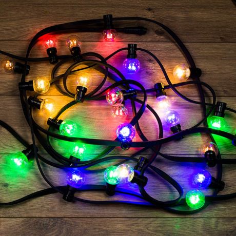 Гирлянда светодиодная Neon-Night Galaxy Bulb String 180 LED свечение мультиколор 10 м уличная (331-329)