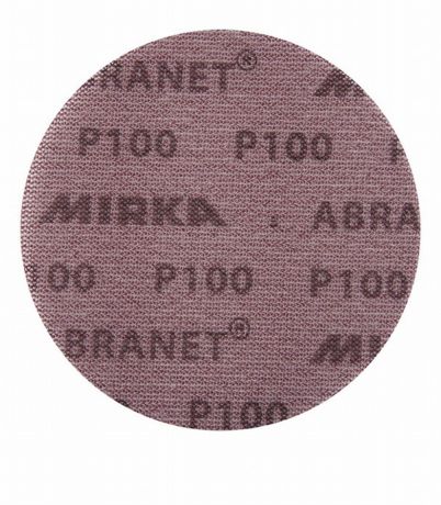 Диск шлифовальный Mirka Abranet d150 мм P100 на липучку сетчатая основа (5 шт.)